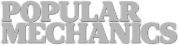 The words Popular Mechanics in large, bold, gray, uppercase letters.
